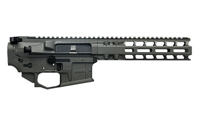 AX556, Billet Upper/Lower Set, Semi-Automatic, 556 NATO/223 Remington, Ambidextrous, Cerakote Finish, Gray, Includes Radian Talon Ambidextrous Safety, Hammer Pin, 8.5" MLOK Handguard R0436