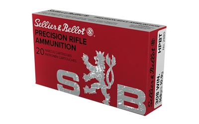 Precision Rifle Ammo, 308 Winchester, 168Gr, Boat Tail Hollow Point, 20 Round Box SB308G