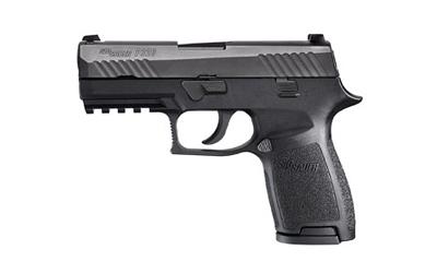 P320 Compact, Striker Fired, 9MM, 3.9" Barrel, Polymer Frame, Nitron Finish, Night Sights, 10Rd Magazine, with 1913 Rail 320C-9-BSS-10