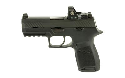 P320, Semi-automatic, Striker Fired, Compact, 9MM, 3.9", Polymer, Nitron, Polymer, 10Rd, Romeo1 Reflex Sight 320C-9-BSS-RX-10