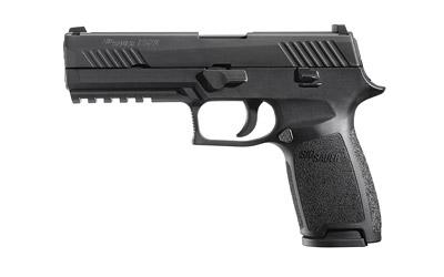 P320, Full Size Pistol, Semi-automatic, Double Action Only, 9MM, 4.7" Barrel, Polymer Frame, Nitron Finish, 10Rd, M1913 Rail, Contrast Sights 320F-9-B-10