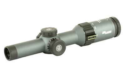 Tango 6 Riflescope With LevelPlex 1-6x24mm Second Focal Plane Side Focus Illuminated Hellfire MOA Reticle Graphite Finish 30mm Tube