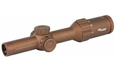 TANGO6T Rifle Scope, 1-6X24MM, 30MM, FFP, 762 SDMR Extended Range Reticle, 0.2 MRAD Adjustments, Capped Turret, Flat Dark Earth Finish SOT61234