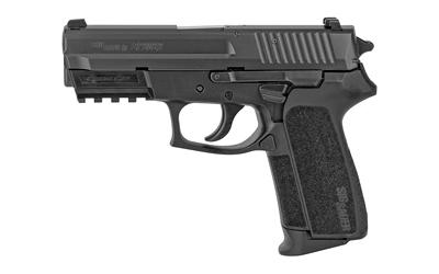 SP2022, Double Action/Single Action, Semi-automatic, Polymer Frame Pistol, Compact, 9MM, 3.9" Barrel, Nitron Finish, Black, Siglite Night Sights, Decocker, 15 Rounds, 2 Magazines WE2022-9-BSS