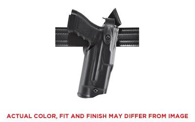 Model 6360 ALS/SLS Mid-Ride Level III Retention Duty Holster, Fits Glock 17/22, Right Hand, Plain Black Finish 6360-83-411