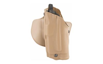 6378, ALS Paddle & Belt Slide Holster, Left Hand, Coyote, Fits Glock 19 23 w/Light, Belt and Paddle, Leather 6378-2832-762