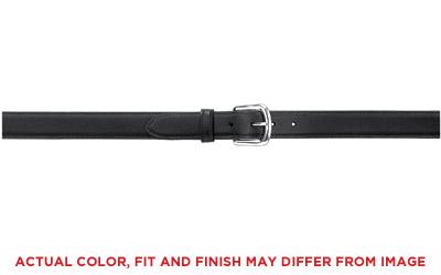 Model L830 Plainclothes Leather Dress Belt, 1.5", Size 60", Chrome Buckle, Black Finish L830-60-2C