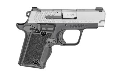 911, 1911 Micro Compact, 380ACP, 3" Barrel, Alloy Frame, Stainless Steel Finish, 6Rd, 2 Magazines, Includes Green Viridian Laser PG9109SVG