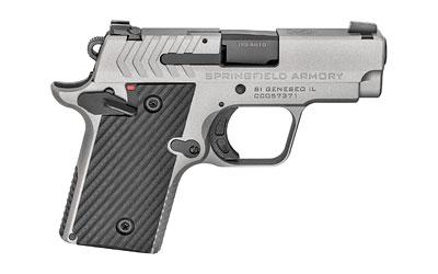 911, 1911 Micro Compact, 380ACP, 2.7" Barrel, Alloy Frame, Titanium Cerakote Finish, 2 Magazines, 1-6Rd & 1-7Rd, G10 Grips, Tritium Night Sights PG9109T