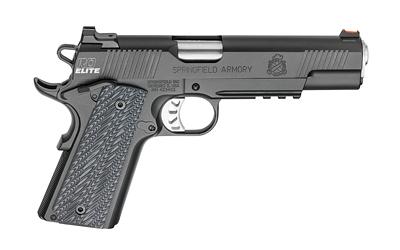 Range Officer Elite, Operator, Semi-automatic, 1911, Full Size, 9MM, 5" Match Grade Barrel, Steel Frame, Black T Finish, G10 Black Grips, 2-9Rd Magazines, Ambidextrous Thumb Safety, Fiber Optic Front Sight and Tactical Ledge Rear Sight, Range Bag PI9130E