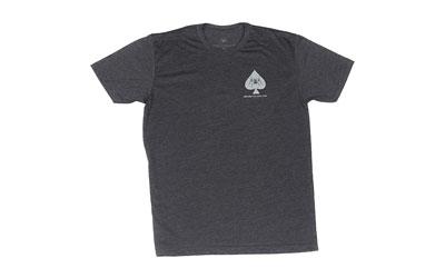 Crusade Ace Of Spades Spike's Tactical Tee Shirt, XXL, Charcoal SGT1070-2X