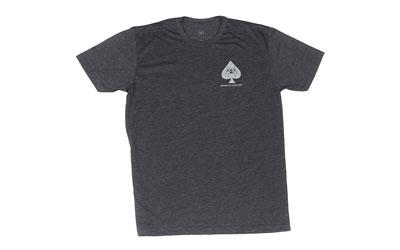 Crusade Ace Of Spades Spike's Tactical Tee Shirt, Large, Charcoal SGT1070-L