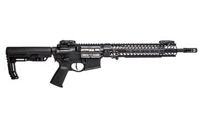 Black Assassin V2, Semi-automatic, 223 Rem/556NATO, 16" (14.5" with Pinned Brake) Barrel, Black Finish, Minimalist Stock, Pro Grip, MLOK Rail, CMC Flat 2 Stage Trigger, R2 Brake, Flip Up Front and Rear Sights, No Mag STR5691-M2S