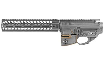 Rare Breed Crusader Set with Painted Helmet, Semi-automatic, Lower/Upper Set, 223 Rem/556NATO, 10" MLOK Rail, CNC Machined from 7075 Billet Aluminum, Distressed Cerakote Finish STSB620-M1