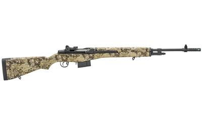 M1A Standard, Semi-automatic, 308 Win, 22" Barrel, Blue Finish, Highlander Camo Composite Stock, Adjustable Sights, 10Rd, California Approved MA9113CA
