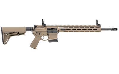 SAINT, Semi-automatic, 223 Rem/556NATO, 16" Barrel, 1:8 Twist, Mid-Length Gas System, Flat Dark Earth Finish, Magpul Stock and Grip, Free Float M-Lok Handguard, 1-10Rd PMAG, Flip Up Front and Rear Sights ST916556FDEFFHLC
