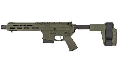 Saint Pistol, Semi-automatic, AR, 223 Rem, 556NATO, 7.5" Barrel, Aluminum, OD Green Finish, 10Rd, SB Tactical Stabilizing Brace, MLOK Compatible Handguard, BCM MOD 3 Pistol Grip ST975556ODGLC