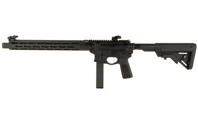 SAINT Victor 9MM Carbine, Semi-Automatic Rifle, 9MM, 16" CMV Melonite Barrel, 1:10 Twist, SA 9MM Forward Blast Diverter, Anodized Finish, Black, B5 Systems Trigger Guard, B5 Systems Bravo Stock, B5 Systems Type 23 P-Grip, Aluminum Free Floating M-LOK Han
