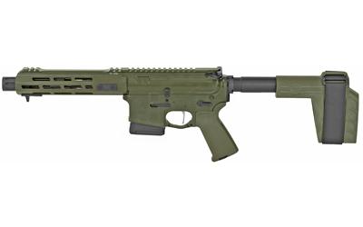 SAINT Victor Pistol, Semi-automatic, AR, 223 Remington/556NATO, Stainless Steel 7.5" Barrel, 1:7 Twist, OD Green Finish, BCM Trigger Guard & Mod 3 Pistol Grip, M-LOK Free Float Handguard, 10Rd PMAG STV975556GLC