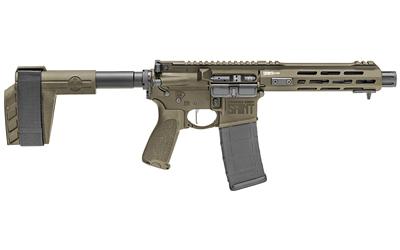 SAINT Victor Pistol, Semi-automatic, AR, 223 Remington/556NATO, Stainless Steel 7.5" Barrel, 1:7 Twist, OD Green Finish, BCM Trigger Guard & Mod 3 Pistol Grip, M-LOK Free Float Handguard, 30Rd PMAG STV975556G