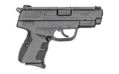 XDE, Semi-automatic, Double Action/Single Action, Compact, 9MM, 3.8" Barrel, Polymer Frame, Black Finish, 2 Mags, 1-8Rd, 1-9Rd, Ambidextrous Safety with Integrated Decocker, Fiber Optic Front Sight and Low Profile Combat Rear Sight XDE9389B