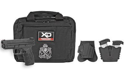 XD-MOD.2 with GripZone, 9MM, 4" Barrel, Polymer Frame, Black Finish, Fiber Optic Front and Low Profile Combat Rear Sights, 16Rd, Instant Gear Up Includes 5 Magazines, Range Bag, Hard Case, Holster and Magazine Pouch XDG9101HC