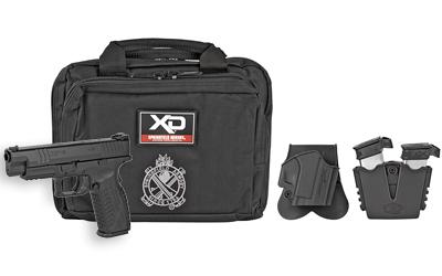 XDM, Full Size Pistol, 9MM, 4.5" Barrel, Polymer Frame, Black Finish, Fiber Optic Front Sights, 19 Rounds, Instant Gear Up Includes 5 Magazines, Range Bag, Hard Case, Holster and Magazine Pouch XDM9201HCE