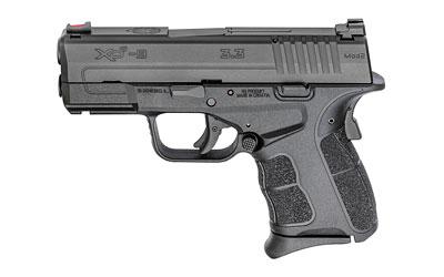 XDS, Mod.2 with Grip Zone, Striker Fired, Compact Frame, 9MM, 3.3" Barrel, Polymer Frame, Black Finish, 2 Magazines, 1-7Rd, 1-9Rd, Fiber Optic Front Sight XDSG9339B