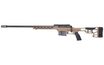 110 Precision, Bolt Action, 308 Winchester, 20" Heavy Barrel, Threaded 5/8-24, BA Muzzle Brake, Flat Dark Earth Finish, MDT LSS XL Chassis, AccuTrigger, Includes 1 AICS Magazine and 20 MOA 1 piece EGW Rail, 5Rd, Left Hand 57695