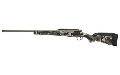 Impulse Big Game, Straight Pull Bolt Action Rifle, 7MM PRC, 22" Fluted Threaded Barrel, 5/8x24 Thread Pitch, KUIU Verde 2.0 Camo Synthetic Stock, Matte Finish, Hazel Green Cerakote Barrel and Receiver, Right Hand, 2 Rounds, Includes (1) Flush Fit Magazin
