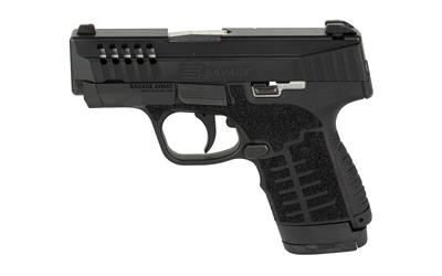 Stance MC9, Striker Fired, Semi-automatic, Polymer Frame Pistol, Compact, 9MM, 3.2" Stainless Steel Barrel, Melonite Finish, Black, No Thumb Safety, 3 Dot Sights, 8 Rounds, 2 Magazines, (1)-8 Rounds and (1)-7 Rounds, Includes Two 18 Degree Backstraps, Am