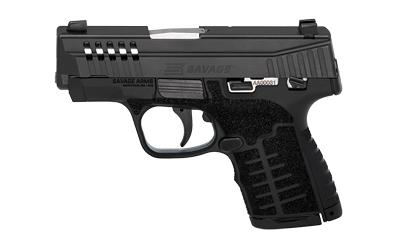 Stance MC9, Semi-automatic, Striker Fired, Polymer Frame Pistol, Micro Compact, 9MM, 3.2" Barrel, Nitride Finish, Black, TruGlo Night Sight, No Manual Safety, 8 Rounds, 2 Magazines, (1)-7 Rounds and (1)-8 Rounds 67003