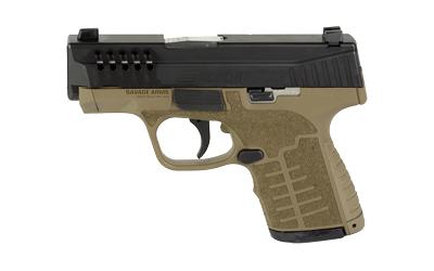 Stance MC9, Striker Fired, Semi-automatic, Polymer Frame Pistol, Compact, 9MM, 3.2" Stainless Steel Barrel, Melonite Finish, Flat Dark Earth, No Thumb Safety, TruGlo Front & Night Sight Rear, 9 Rounds, 2 Magazines, (1)-8 Rounds and (1)-7 Rounds, Includes