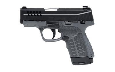 Stance, Striker Fired, Semi-automatic, Polymer Frame Pistol, Compact, 9MM, 3.2" Stainless Steel Barrel, Melonite Finish, Gray, Manual Thumb Safety, 3 Dot Sights, 9 Rounds, 2 Magazines, (1)-8 Rounds and (1)-7 Rounds, Includes Two 18 Degree Backstraps, Amb