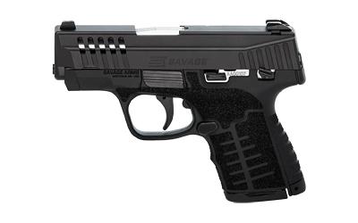 Stance MC9MS, Semi-automatic, Striker Fired, Polymer Frame Pistol, Micro Compact, 9MM, 3.2" Barrel, Nitride Finish, Black, 3 Dot Sights, Manual Safety, 10 Rounds, 2 Magazines, (1)-7 Rounds and (1)-10 Rounds 67034