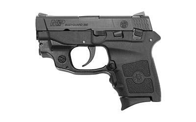 M&P Bodyguard, Double Action Only, Sub Compact Pistol, 380ACP, 2.75" Barrel, Polymer Frame, Black Finish, Polymer Grips, Adjustable Sights, 6Rd, Thumb Safety, Crimson Trace Green Laserguard, 2 Mags 10178