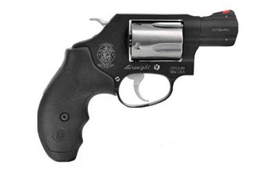 Model 360, Double Action, Metal Frame Revolver, Small Frame, 357 Magnum, 1.875" Barrel, Scandium Alloy, Black with Silver Cylinder, Rubber Grips, Fixed Sights, 5 Rounds 11713