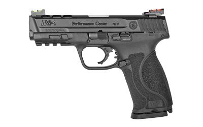 M&P 2.0 Proformance Center, Semi-automatic, Striker Fired, Full Size, 9MM, 4.25" Ported Barrel, Polymer Frame, Black Finish, Interchangeable Back Straps, 17Rd, No Thumb Safety, Fiber Optic Sights 11822