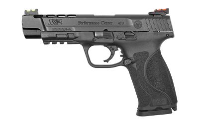 M&P 2.0 Proformance Center, Semi-automatic, Striker Fired, Full Size, 9MM, 5" Ported Barrel, Polymer Frame, Black Finish, Interchangeable Back Straps, 17Rd, No Thumb Safety, Fiber Optic Sights 11824