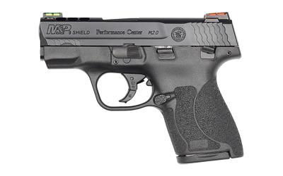 Shield M2.0 Performance Center Ported, Semi-automatic, Striker Fired, Compact, Performance Center Tuned Action, 9MM, 3.1" Ported Barrel, Polymer Frame, Black Armornite Finish, 7 & 8Rd, 2 Magazines, Cleaning Kit Included, Thumb Safety, HiViz Fiber Optic S