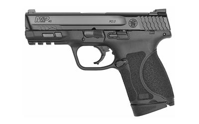 M&P 2.0, Striker Fired, Sub-Compact Frame, 45 ACP, 4" Barrel, Polymer Frame, 8Rd, 2 Mags, Stainless Slide and Barrel With Black Armornite Finish, No Thumb Safety, 3 Dot Sights 12104