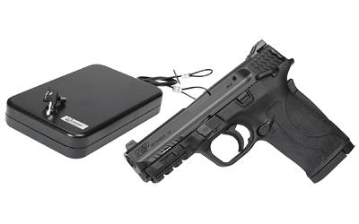 M&P380 Shield EZ M2.0, Semi-automatic, Internal Hammer Fired, Compact Size, 380ACP, 3.675" Barrel, Polymer Frame, Black Finish, 8Rd, 2 Magazines, Lockdown Case, Thumb Safety, 3 Dot Sights 12493