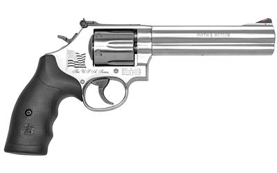 686 The U.S.A. Series, L-Frame Revolver, 357 Magnum, 6" Barrel, Stainless Steel Frame, Stainless Finish, Adjustable Rear Sight, Synthetic Grip, 6 Round 13184