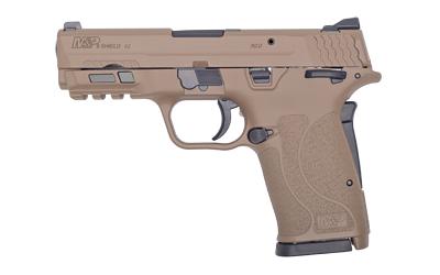 M&P9 SHIELD EZ M2.0, Semi-automatic Pistol, Internal Hammer Fired, Compact, 9MM, 3.675" Barrel, Polymer Frame, Flat Dark Earth Finish, 3-Dot Sights, Grip/Thumb Safety, 8Rd, 2 Magazines 13314