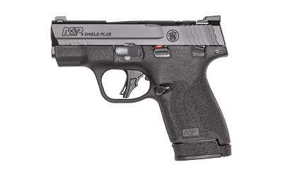M&P9 Shield Plus OR, Striker Fired, Semi-automatic, Polymer Frame Pistol, Micro Compact, 9MM, 3.1" Barrel, Armornite Finish, Black, Tritium Night Sights, Tennessee Special Logo, Optics Ready, Thumb Safety, 13 Rounds, 2 Magazines, (1)-13 Rounds and (1)-10