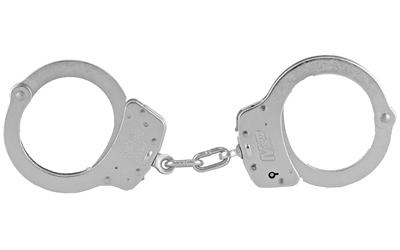 M100 Handcuff, Nickel, Chain, Lever Lock 350122