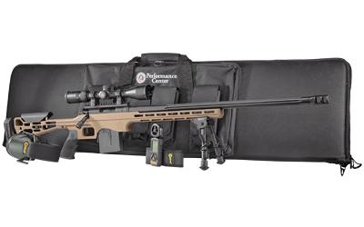 Performance Center, LRR, Bolt Action Rifle, 6.5 Creedmoor, 24" Threaded Barrel, Flat Dark Earth Finish, Aluminum Chassis, Right Hand, Range Kit (PC T/C LRR - Long Range Rifle, One Magazine:  10 Round Detachable, Vortex Diamondback 4-12x40 Variable Power