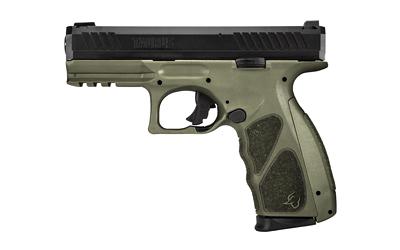 TS9, Semi-automatic, Striker Fired, Polymer Framed Pistol, Full Size, 9MM, 4" Barrel, Matte Finish, Black Frame, Olive Drab Green Frame, Non-Manual Safety, Adjustable Sights, 4 Interchangeable Backstraps, 17 Rounds, 2 Magazines 1-TS9SR041O