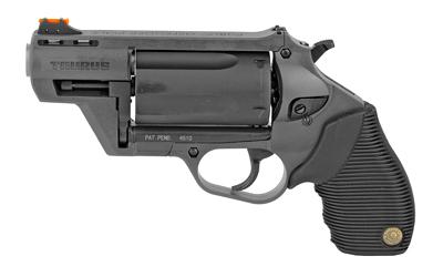 Judge, Public Defender, Medium Frame, 410 Gauge/45LC, 2" Barrel, 2.5" Chamber, Gray Polymer Frame, Rubber Grips, Fixed Sights, 5Rd 2-441021GRY