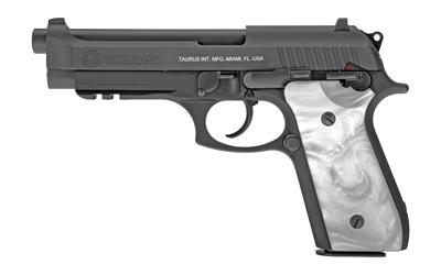 PT92, Semi-automatic, Full Size, 9MM, 5" Barrel, Steel Frame, Black Finish, Pearl Grips, 17Rd, 2 Magazines 1-920151-17WPRL